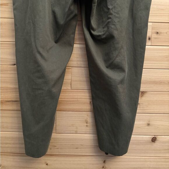 Banana Republic Size XL Olive Green High Rise Cropped All Day Slim Taper Pants - Picture 9 of 12